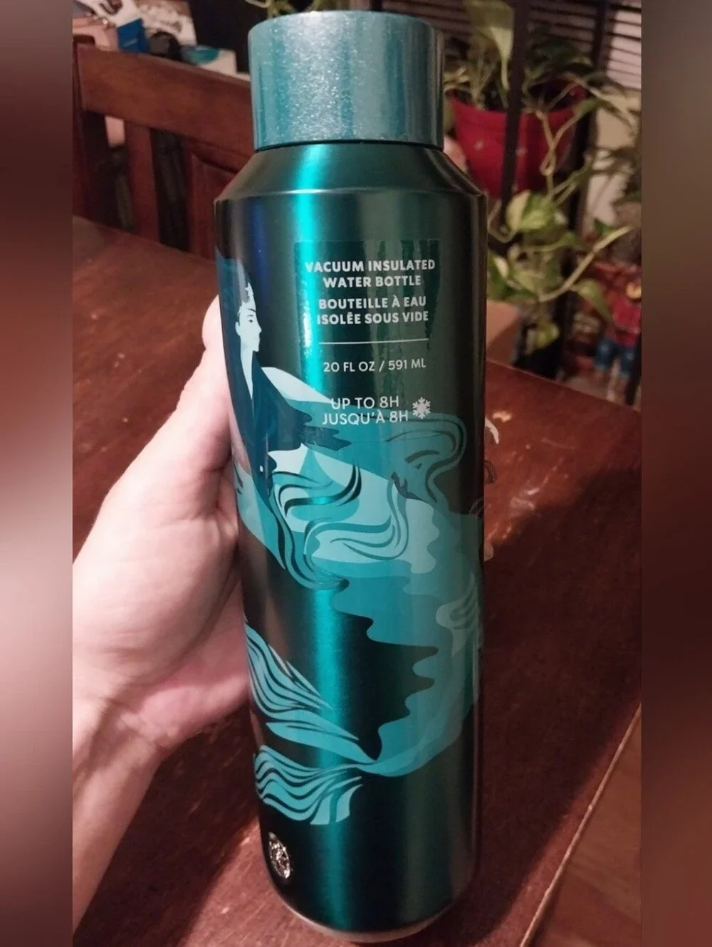 Starbucks Teal Siren Mermaid Stainless Bottle